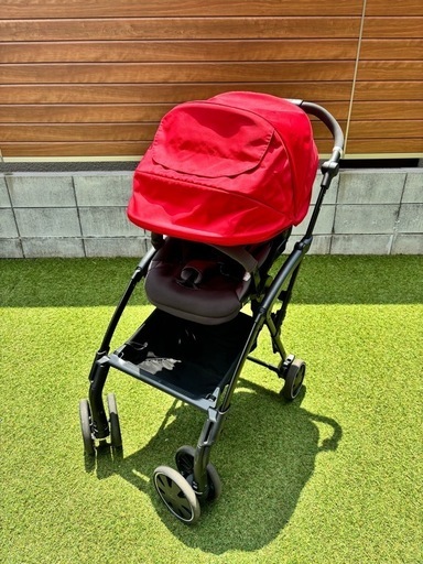 美品:ベビーカー　Combi AttO type-s レッド