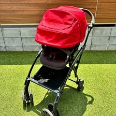 美品:ベビーカー　Combi AttO type-s レッド
