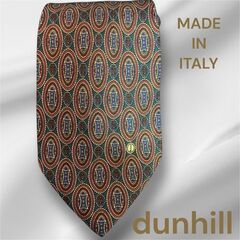 ダンヒル（Dunhill）高級ネクタイ イタリア製 シルク100...