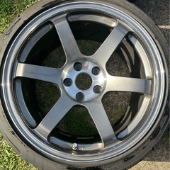 RAYS   レイズ　TE37SL 18R 10.5J +22 114.3 5穴　4本通しの画像