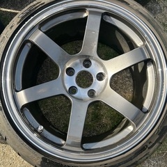 RAYS   レイズ　TE37SL 18R 10.5J +22 114.3 5穴　4本通しの画像