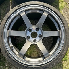 RAYS   レイズ　TE37SL 18R 10.5J +22 114.3 5穴　4本通しの画像