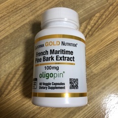フランス海岸松樹皮エキス、Oligopin（オリゴピン）、100mg、ベジカプセル60粒の画像