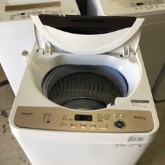 NO B176 🌈福岡市内配送設置無料✨🌈シャープ SHARP 全自動洗濯機 幅56.5cm(ボディ幅52.0cm) 6kg ステンレス穴なし槽 ブラウン系 ES-GE6F-T 2022年の画像