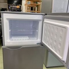【リサイクルショップ ピカソ 小松原】🌟 シャープ SHARP 118L 右開き 2ドア冷蔵庫 シルバー 2018年製 SJ-H12D-S 🌟 ★9410★の画像