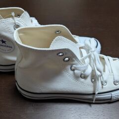 【新品未使用・お問い合わせ早い方優先】CONVERSE　ホワイト...