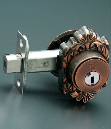 長沢製作所 古代装飾ミラノ本締錠 NT-M 扉厚30〜40mm 22055GB