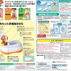 アンパンマン おまる 
補助便座　　　 の画像
