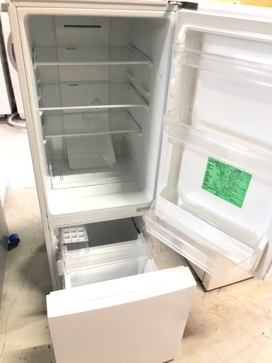 NO B165 ?福岡市内配送設置無料✨?yselect YRZF15J ヤマダオリジナル ２ドア冷蔵庫 (156L・右開き) ホワイ