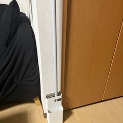 クイックルワイパー収納　山崎実業 フローリングワイパースタンド デュオ ホワイトの画像