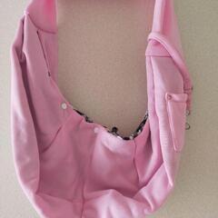【訳あり】ペット スリング 犬 飛び出し防止 ペット用品 キャリー ピンクの画像