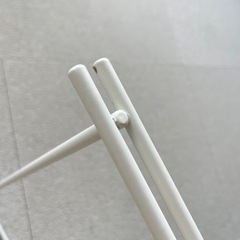 無印スチールユニットシェルフ 追加用帆立 小 ホワイト(マットタイプ) 高さ８３ｃｍタイプ用 の画像