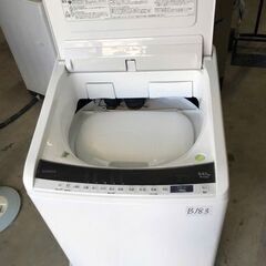NO B183 🌈福岡市内配送設置無料✨🌈日立 タテ型洗濯乾燥機 ビートウォッシュ 洗濯8kg/洗濯~乾燥4.5kg 本体幅57cm BW-DV80E W ホワイト　2020年の画像