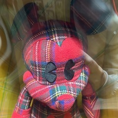 ミッキー クリスマスカラー ぬいぐるみの画像