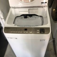 NO B179 ★格安特価★福岡市内配送設置無料★ 縦型洗濯乾燥機 ゴールド系 ES-T5FBK-N [洗濯5.5kg /乾燥3.5kg /ヒーター乾燥 /上開き] 2022年の画像