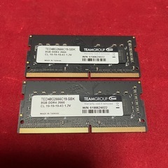 TEAMGROUP 8GB DDR4 2666MHz メモリ 2枚