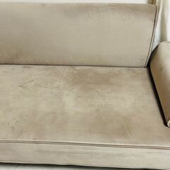 美品　LOWYA カウチソファ(1-2名用)　肘置き付き