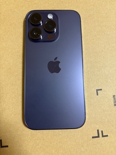 値下げ iPhone14proディープパープル訳あり