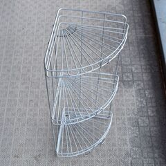 コーナーシェルフ　3段　バス用ラックの画像