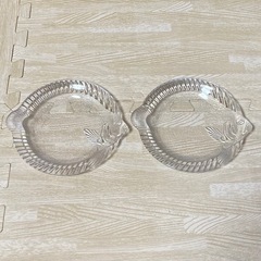 魚型ガラス皿　2枚セット　人気の画像