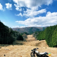 オフロードバイク　林道　天空ツーリング