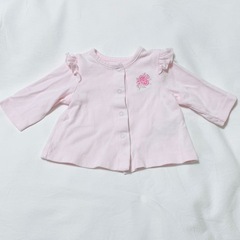 [新品未使用]アメリカブランド ピンクフリル刺繍セットアップ 3Mの画像
