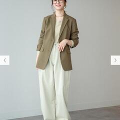 【ユニクロ】デニムタックパンツ 美品 M