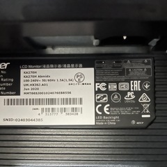 PCモニターの画像