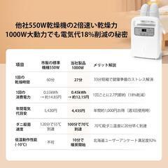 布団乾燥機 ふとん乾燥機 1000Wハイパワー 湿気対策 温度調節の画像