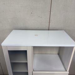 【1033】【美品】ホワイト木製食器棚の画像