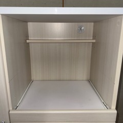 【1033】【美品】ホワイト木製食器棚の画像