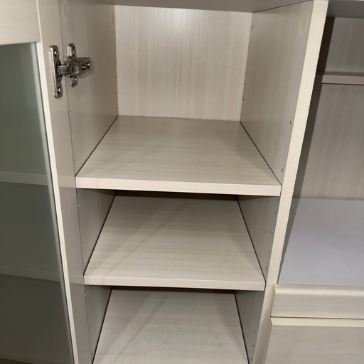 1033】【美品】ホワイト木製食器棚