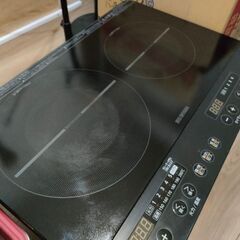 【2口IHコンロ＋台】アイリスオーヤマ