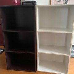 【白色決まりました】茶色の3段ボックス