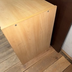 【1036】木製 3段棚 ナチュラルの画像