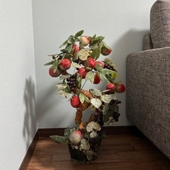 玉石の桃の木　工藝　翡翠ヒスイ桃の木　縁起物の画像