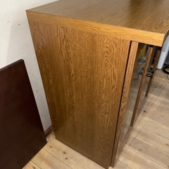 【1045】オーダーメイド品　ブラウン木製キャビネットの画像