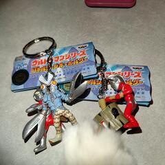 （取り置き中）㊿ウルトラマンシリーズバトルシーンキーホルダー全５種セットの画像