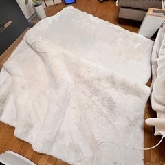 フェイクファー　白　使用済みのため格安で‼️の画像