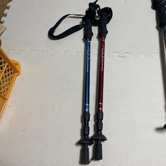 ハイキング、登山用ストックの画像