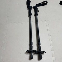 ハイキング、登山用ストックの画像