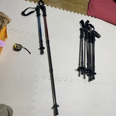 ハイキング、登山用ストックの画像