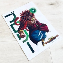 スーパードラゴンボールヒーローズ A4クリアファイル ブロリーとベジットゼノのデザイン1枚の画像