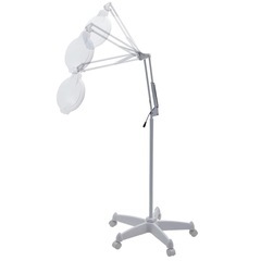 ネイルやマツエク施術に！拡大レンズ付　スタンド式LEDライトの画像