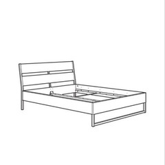 【無料】IKEA   TRYSIL ダブルベッド（フレームのみ）の画像