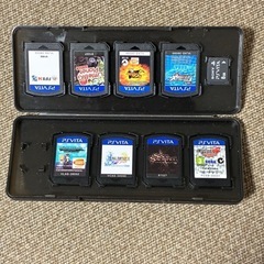 【美品・動作確認済み】PS Vita 本体＋人気英語ソフト8本＋メモリーカード8GB セット（スクリーン保護フィルム付き）の画像