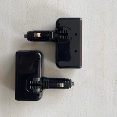 3連ソケット シガーソケット イルミソケット 直挿し 角度調節可能 2個セットの画像
