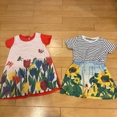 110 はらぺこあおむし　5着　ワンピースの画像