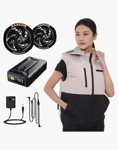 【現地現金払い】【新品・未使用】作業服 【42V超高出力 40500mAh大容量】 ベストXL