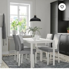 IKEA ダイニングテーブル　白　　の画像
